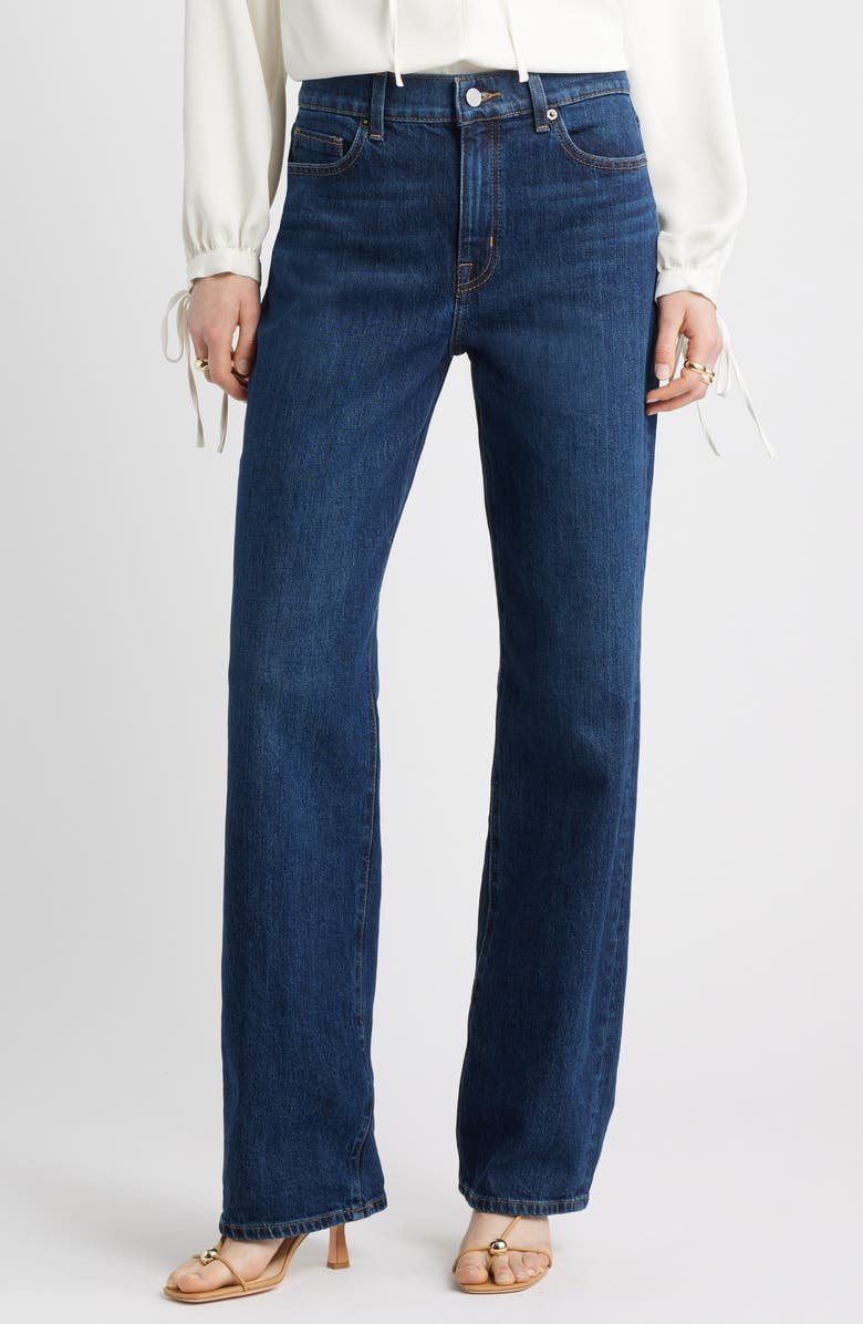 High Waist Straight Leg Jeans