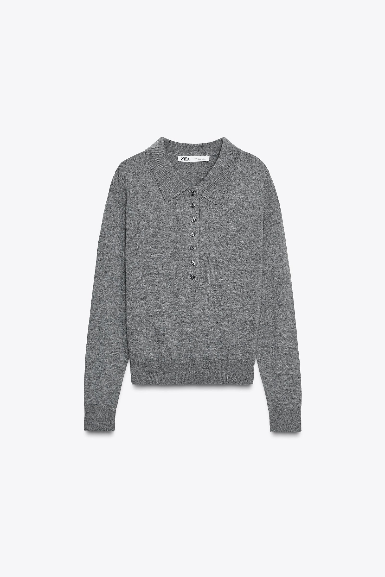 Plain Knit Polo Shirt