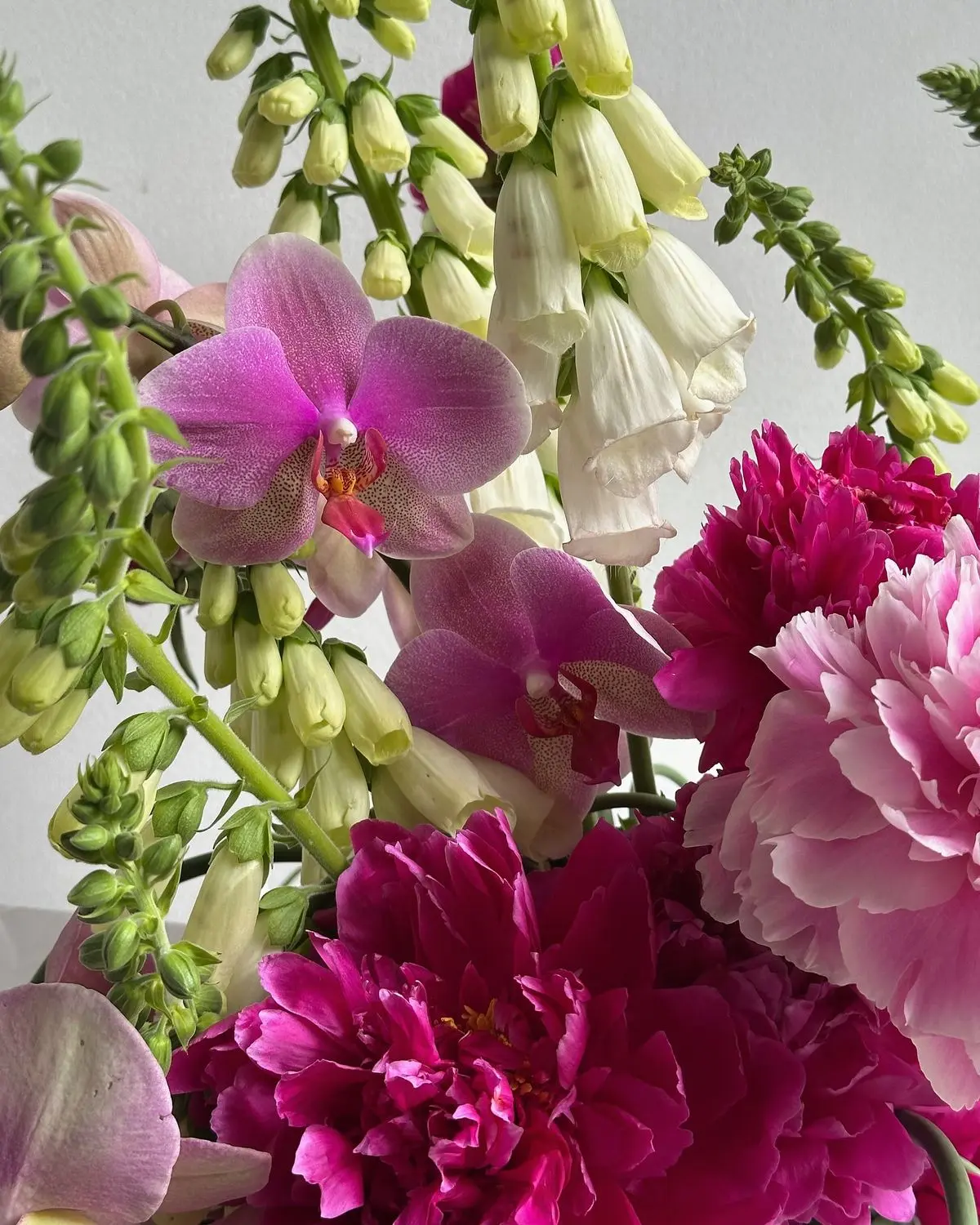 Foxglove and Peony Bouquet