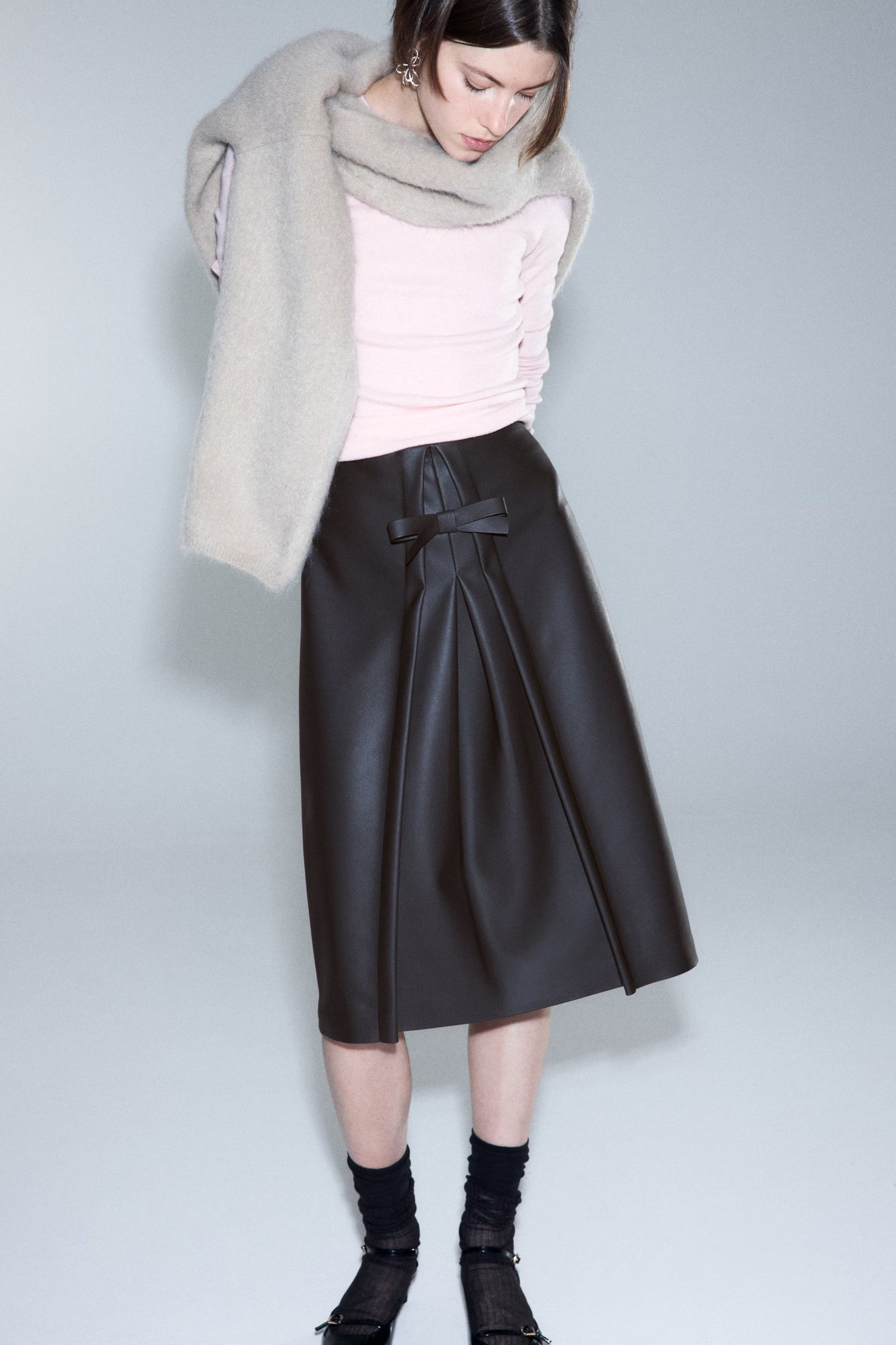 h&m, Bow-Front Skirt