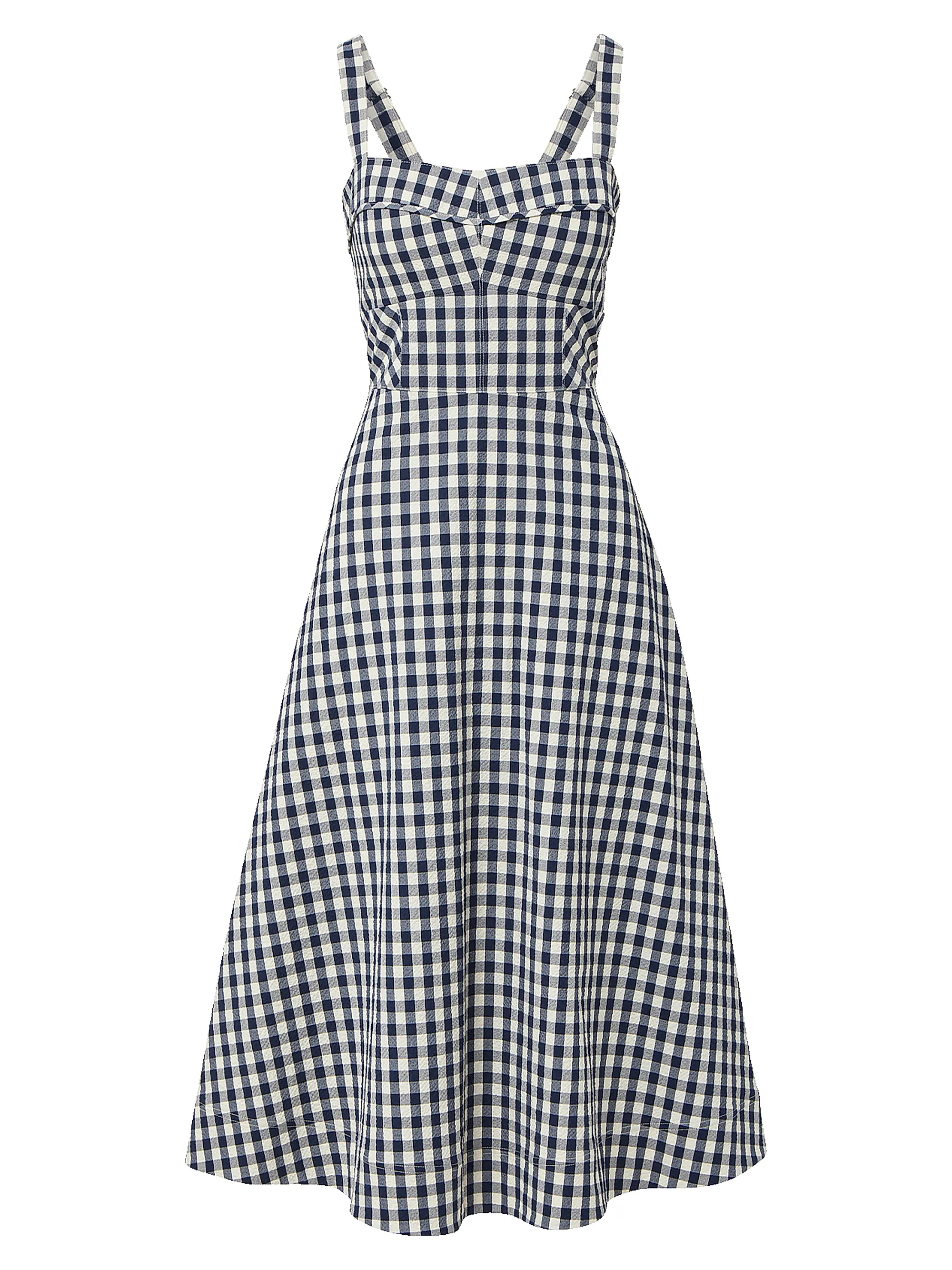 Aila Gingham Midi-Dress